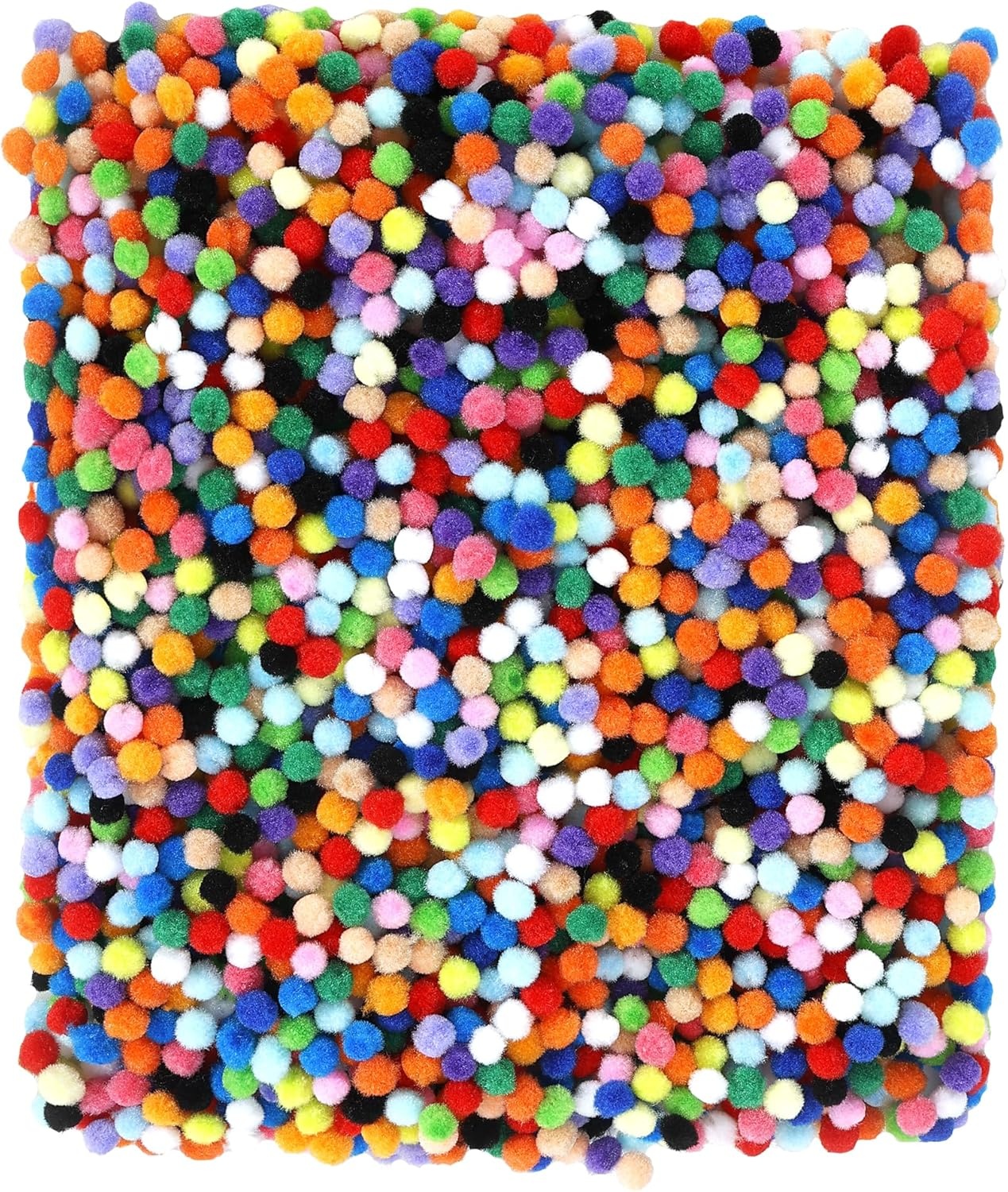 image:imageCaydo 1cm Green Pom Poms 500 Pieces Craft Pom Poms Balls for Kids Creative Arts and Crafts Project and Home Decorations20 Colors