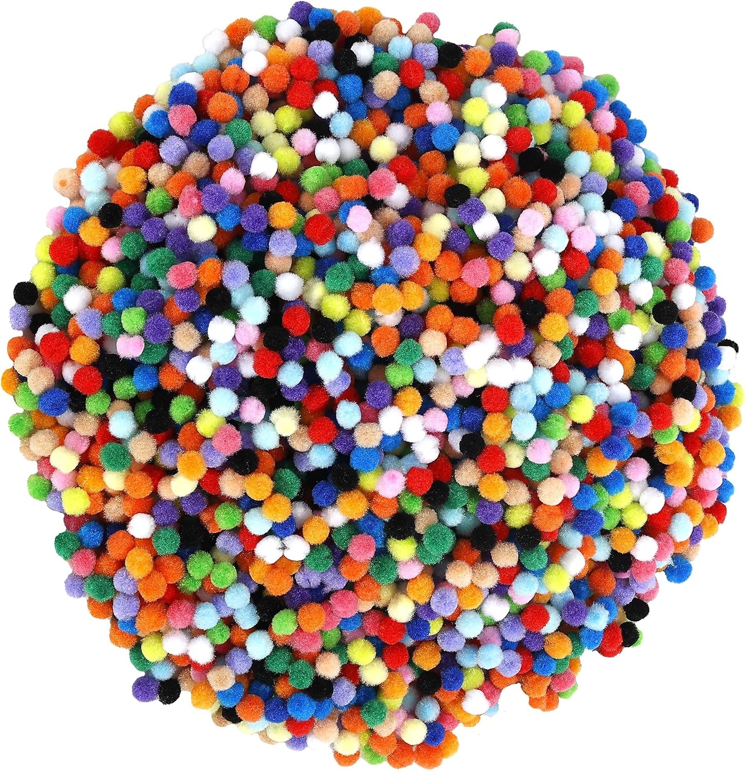 image:imageCaydo 1cm Green Pom Poms 500 Pieces Craft Pom Poms Balls for Kids Creative Arts and Crafts Project and Home Decorations20 Colors