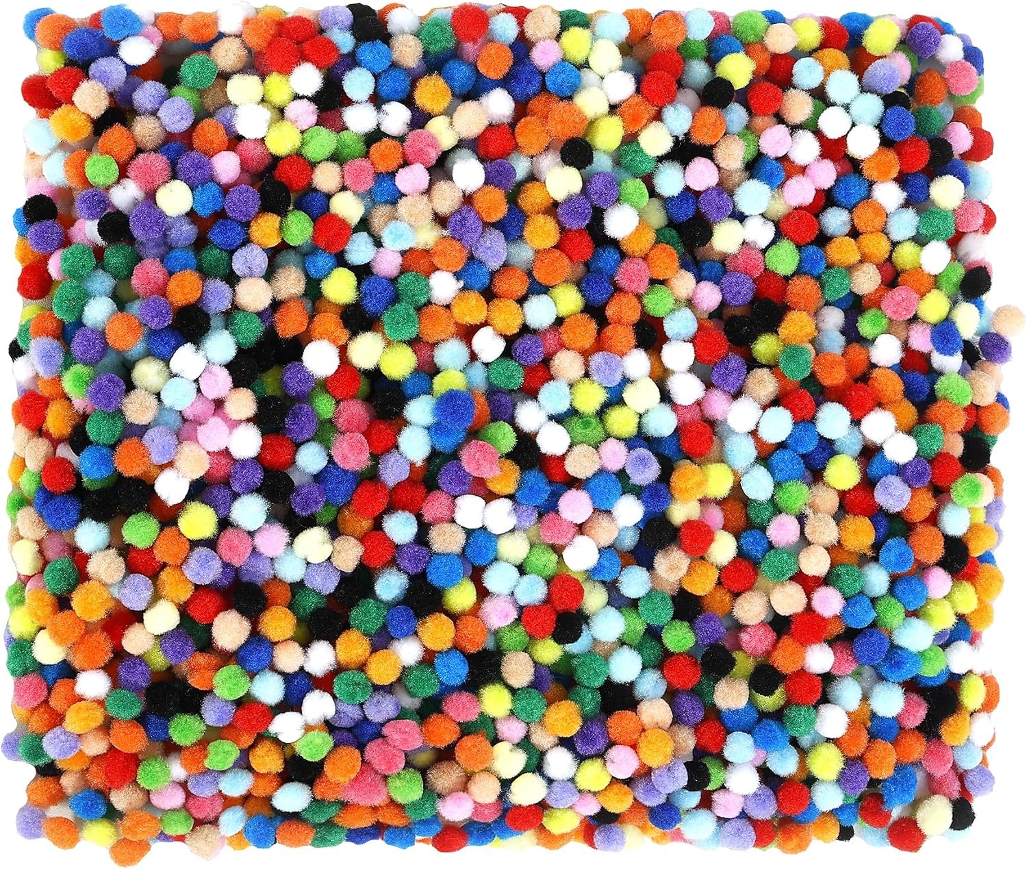 image:imageCaydo 1cm Green Pom Poms 500 Pieces Craft Pom Poms Balls for Kids Creative Arts and Crafts Project and Home Decorations20 Colors