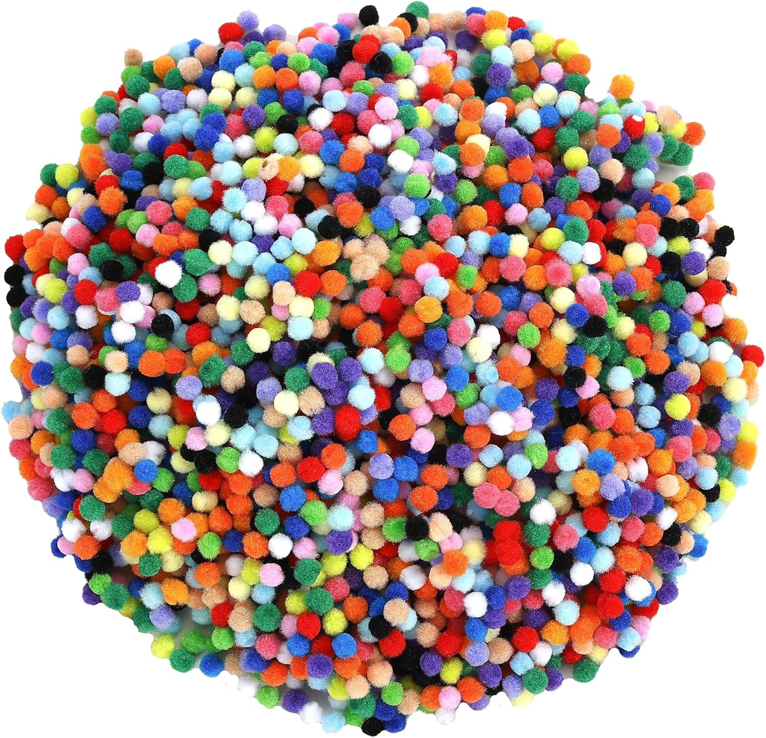 image:imageCaydo 1cm Green Pom Poms 500 Pieces Craft Pom Poms Balls for Kids Creative Arts and Crafts Project and Home Decorations20 Colors