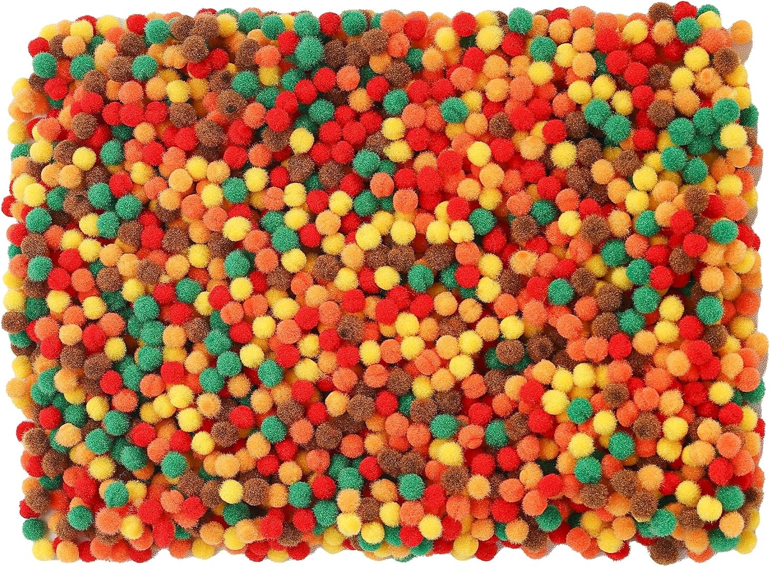 image:imageCaydo 1cm Green Pom Poms 500 Pieces Craft Pom Poms Balls for Kids Creative Arts and Crafts Project and Home DecorationsFall Color