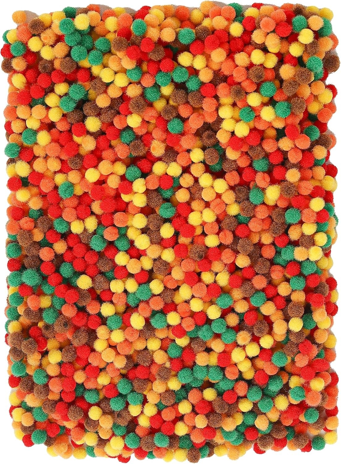 image:imageCaydo 1cm Green Pom Poms 500 Pieces Craft Pom Poms Balls for Kids Creative Arts and Crafts Project and Home DecorationsFall Color