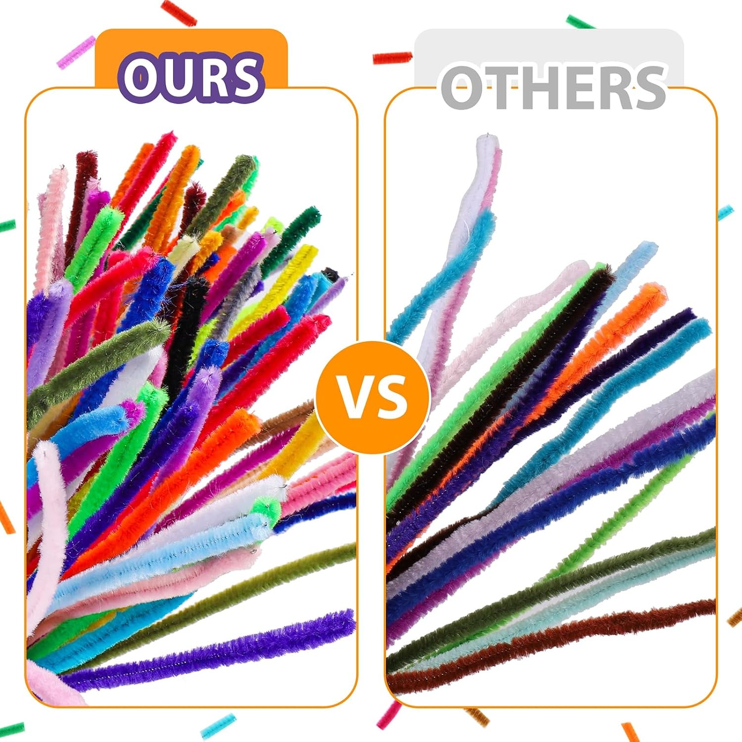 image:imageCaydo 3000 Pieces 40 Colors Pipe Cleaners Craft Supplies with 100 Pieces Wiggle Eyes Soft Chenille Stems for Kids DIY Creative Crafts Decoration 6 mm x 12 Inch