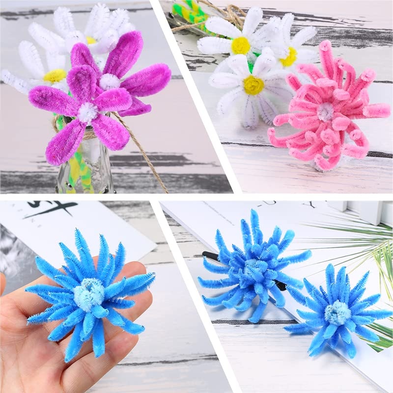 image:imageCaydo 324 Pieces Pipe Cleaners 27 Colors Chenille Stems for Home Decorations DIY Art Creative Crafts Project 6 mm x 12 Inch6mm x 12inch