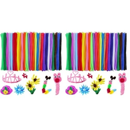 image:imageCaydo 324 Pieces Pipe Cleaners 27 Colors Chenille Stems for Home Decorations DIY Art Creative Crafts Project 6 mm x 12 Inch6mm x 12inch Pack of 2