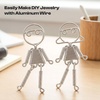 image:imageAluminum Craft Wire 3mm 10M33Ft Total Silver Bendable Armature Wire for DIY Handicrafts Decoration with Yarn iCords Sculpting Jewelry Making Doll Armature Bonsai Modeling1