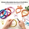 image:imageAluminum Craft Wire 3mm 10M33Ft Total Silver Bendable Armature Wire for DIY Handicrafts Decoration with Yarn iCords Sculpting Jewelry Making Doll Armature Bonsai Modeling5