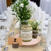 image:imageCaydo 10 Pieces 1112 Inch Wood Slices for Centerpieces with 10 PCS Wood Table Number Holders and 10 PCS Card for Wedding Table Centerpiece Decoration Woodland Themed Parties Baby Showers