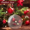 image:imageCaydo 10 Set 120mm Plastic Clear Ornament Balls Large Christmas Tree Balls for Halloween Christmas Craft Wedding Decoration Hanging Ornaments