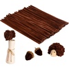 image:imageCaydo 100 Pieces Moss Green Pipe Cleaners Craft Flexible Chenille Stems Bulk for Kids DIY Arts Crafts Project and Home Decoration 6 mm x 12 InchBrown