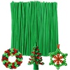 image:imageCaydo 100 Pieces Moss Green Pipe Cleaners Craft Flexible Chenille Stems Bulk for Kids DIY Arts Crafts Project and Home Decoration 6 mm x 12 InchFruit Green