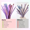 image:imageCaydo 100 Pieces Moss Green Pipe Cleaners Craft Flexible Chenille Stems Bulk for Kids DIY Arts Crafts Project and Home Decoration 6 mm x 12 InchGlitter Silver