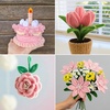 image:imageCaydo 100 Pieces Moss Green Pipe Cleaners Craft Flexible Chenille Stems Bulk for Kids DIY Arts Crafts Project and Home Decoration 6 mm x 12 InchJade Pink
