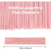 image:imageCaydo 100 Pieces Moss Green Pipe Cleaners Craft Flexible Chenille Stems Bulk for Kids DIY Arts Crafts Project and Home Decoration 6 mm x 12 InchJade Pink