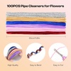 image:imageCaydo 100 Pieces Moss Green Pipe Cleaners Craft Flexible Chenille Stems Bulk for Kids DIY Arts Crafts Project and Home Decoration 6 mm x 12 InchLight Brown