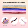 image:imageCaydo 100 Pieces Moss Green Pipe Cleaners Craft Flexible Chenille Stems Bulk for Kids DIY Arts Crafts Project and Home Decoration 6 mm x 12 InchPink