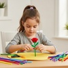 image:imageCaydo 100 Pieces Moss Green Pipe Cleaners Craft Flexible Chenille Stems Bulk for Kids DIY Arts Crafts Project and Home Decoration 6 mm x 12 InchRed