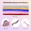 image:imageCaydo 100 Pieces Moss Green Pipe Cleaners Craft Flexible Chenille Stems Bulk for Kids DIY Arts Crafts Project and Home Decoration 6 mm x 12 InchTaro Purple