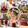 image:imageCaydo 100 Pieces Moss Green Pipe Cleaners Craft Flexible Chenille Stems Bulk for Kids DIY Arts Crafts Project and Home Decoration 6 mm x 12 InchWine Red