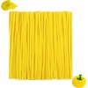 image:imageCaydo 100 Pieces Moss Green Pipe Cleaners Craft Flexible Chenille Stems Bulk for Kids DIY Arts Crafts Project and Home Decoration 6 mm x 12 InchYellow