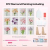 image:imageCaydo 12 Pack Sea Breeze Themed Diamond Painting Kits for Adults Full Drill 5D DIY Paint Gem Art A Relaxing Craft for Home Wall Decor6x6inchFloral
