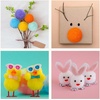 image:imageCaydo 130pcs 30pcs 2 Inch Large Pom Poms with 100pcs Wiggly Eyes Multicolor Pompoms for Valentines Day Decorations Arts and Crafts Kids DIY Projects