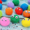 image:imageCaydo 130pcs 30pcs 2 Inch Large Pom Poms with 100pcs Wiggly Eyes Multicolor Pompoms for Valentines Day Decorations Arts and Crafts Kids DIY Projects