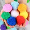 image:imageCaydo 15 inch Black Pom Poms 50Pcs Large Craft Pompoms Fuzzy Balls for Creative DIY Arts and Crafts Projects and Decorations