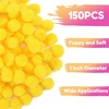 image:imageCaydo 150 Pack 1 Inch Pom Poms Yellow Craft Pompoms Balls for Kids DIY Art Creative Crafts Projects and Decoration