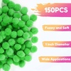 image:imageCaydo 150 Pieces Green Pom Poms 1 inch Craft Pompom Balls for Kids Art and Craft Projects Creative Decorations