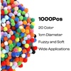image:imageCaydo 1cm Green Pom Poms 500 Pieces Craft Pom Poms Balls for Kids Creative Arts and Crafts Project and Home Decorations20 Colors