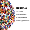 image:imageCaydo 1cm Green Pom Poms 500 Pieces Craft Pom Poms Balls for Kids Creative Arts and Crafts Project and Home Decorations20 Colors