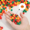 image:imageCaydo 1cm Green Pom Poms 500 Pieces Craft Pom Poms Balls for Kids Creative Arts and Crafts Project and Home DecorationsFall Color