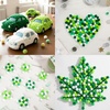image:imageCaydo 1cm Green Pom Poms 500 Pieces Craft Pom Poms Balls for Kids Creative Arts and Crafts Project and Home DecorationsGradient Green