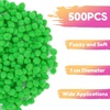image:imageCaydo 1cm Green Pom Poms 500 Pieces Craft Pom Poms Balls for Kids Creative Arts and Crafts Project and Home DecorationsGreen