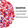image:imageCaydo 1cm Green Pom Poms 500 Pieces Craft Pom Poms Balls for Kids Creative Arts and Crafts Project and Home DecorationsValentine