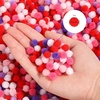 image:imageCaydo 1cm Green Pom Poms 500 Pieces Craft Pom Poms Balls for Kids Creative Arts and Crafts Project and Home DecorationsValentine