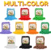 image:imageCaydo 1cm Green Pom Poms 500 Pieces Craft Pom Poms Balls for Kids Creative Arts and Crafts Project and Home DecorationsWhite