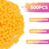 image:imageCaydo 1cm Green Pom Poms 500 Pieces Craft Pom Poms Balls for Kids Creative Arts and Crafts Project and Home DecorationsYellow