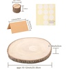 image:imageCaydo 2 Pieces 1012 Inch Large Wood Slices with Table Holders as Wood Cake Stands Serving Trays for Table Centerpiece Wedding Party Baby Showers Housewarming