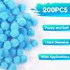 image:imageCaydo 200 Pieces Blue Pom Poms 1 inch Craft Pompom Balls for Art and Craft Projects Creative Decorations