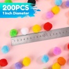 image:imageCaydo 200 Pieces Blue Pom Poms 1 inch Craft Pompom Balls for Art and Craft Projects Creative Decorations