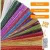 image:imageCaydo 200 Pieces Glitter Pipe Cleaners with 100 Pieces Wiggle Eyes 14 Colors Chenille Stems Metallic Sparkle Craft Pipe Cleaner for DIY ArtCrafts Creative Projectsand Easter Decorations