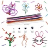 image:imageCaydo 200 Pieces Glitter Pipe Cleaners with 100 Pieces Wiggle Eyes 14 Colors Chenille Stems Metallic Sparkle Craft Pipe Cleaner for DIY ArtCrafts Creative Projectsand Easter Decorations