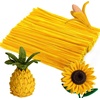image:imageCaydo 200 Pieces Orange Pipe Cleaners for Flowers Making Craft Chenille Stems for Kids Creative DIY Art Crafts and Home Decorations 12 Inch x 6 mmBlonde
