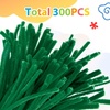 image:imageCaydo 200 Pieces Orange Pipe Cleaners for Flowers Making Craft Chenille Stems for Kids Creative DIY Art Crafts and Home Decorations 12 Inch x 6 mmDark Green