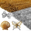 image:imageCaydo 200 Pieces Orange Pipe Cleaners for Flowers Making Craft Chenille Stems for Kids Creative DIY Art Crafts and Home Decorations 12 Inch x 6 mmGlitter Golden  Silver