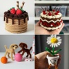 image:imageCaydo 200 Pieces Orange Pipe Cleaners for Flowers Making Craft Chenille Stems for Kids Creative DIY Art Crafts and Home Decorations 12 Inch x 6 mmGradient Brown