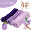 image:imageCaydo 200 Pieces Orange Pipe Cleaners for Flowers Making Craft Chenille Stems for Kids Creative DIY Art Crafts and Home Decorations 12 Inch x 6 mmGradient Purple