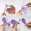 image:imageCaydo 200 Pieces Orange Pipe Cleaners for Flowers Making Craft Chenille Stems for Kids Creative DIY Art Crafts and Home Decorations 12 Inch x 6 mmGradient Purple
